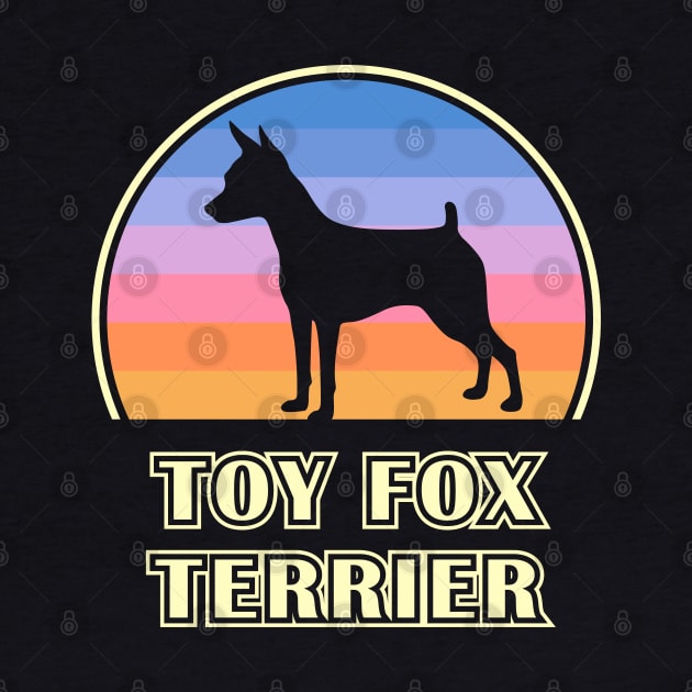 Toy Fox Terrier Vintage Sunset Dog by millersye